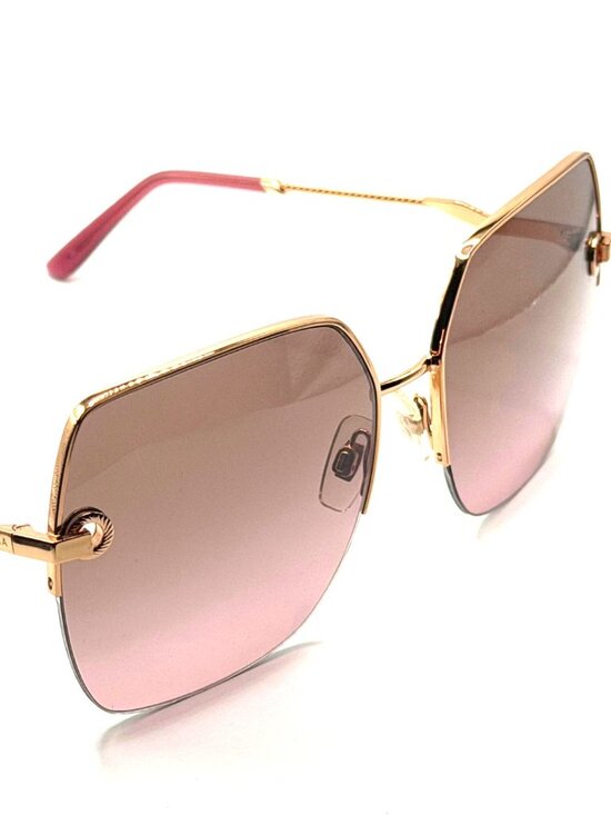 NEW DOLCE GABBANA DG2267 1298/14 ROSE GOLD/PINK GRADIENT BROWN SUNGLASSES 63MM main image 4